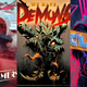 The covers of comics Barnstormers, We Have Demons, and Clear.